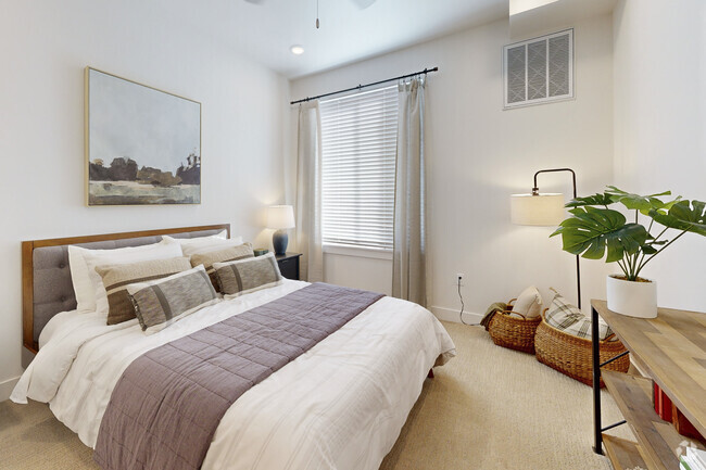 2BR, 2BA - 1,088SF - Bedroom 1 - Ridge View Apartments
