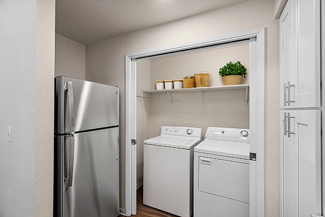 Contemporary Apartment Laundry Area