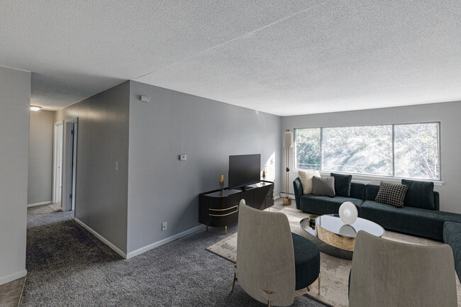 Staged Living Room - Timber at JZ Living Apartments