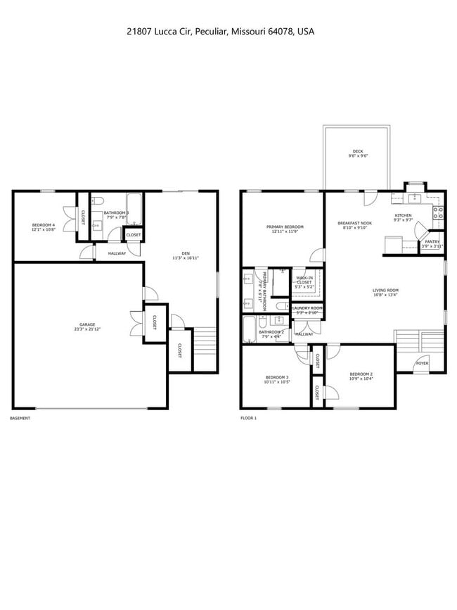 Photo - 4BR/3BA Home for Rent in Peculiar, MO 64078 | 2-Car Garage | Deck | Pet-Friendly | Cass County