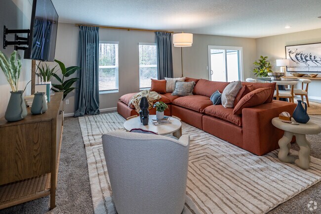 3BR, 2BA - 1,655SF-Living Room - North Pointe Residences Homes