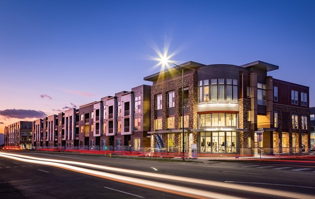 Exterior building view - AMLI Littleton Village Apartments