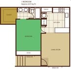 1BR/1BA