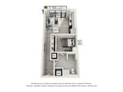 Studio One Bath Penthouse (610 SF)