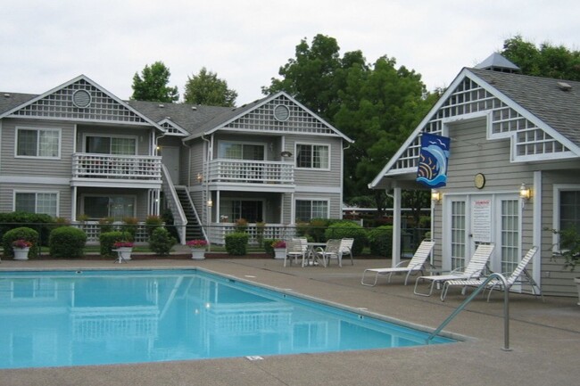 Pool Area - Poplar Village North Apartments