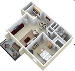 1BR/1BA