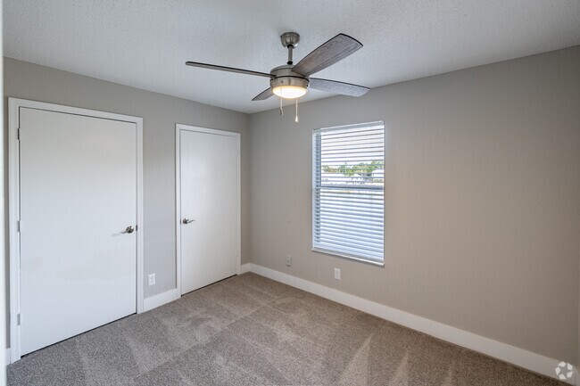 Flamingo 3BR, 2BA - 1,081SF - Second Bedroom