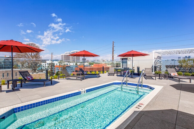 Poolside daybeds