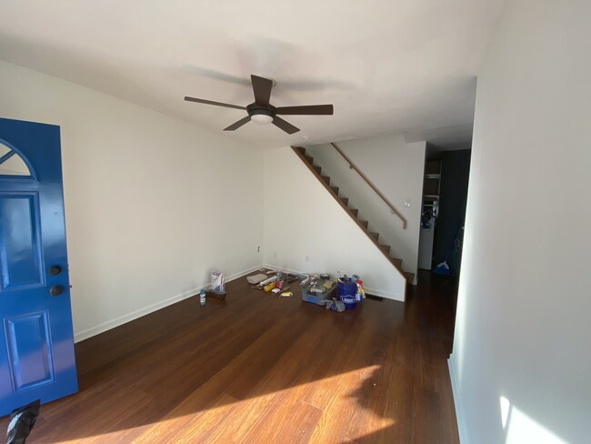 Modern stair featured in living room - 124 S 24th St House