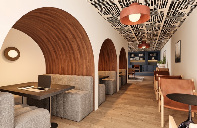 Espacios de estudio elevados - Empire Columbia Apartments