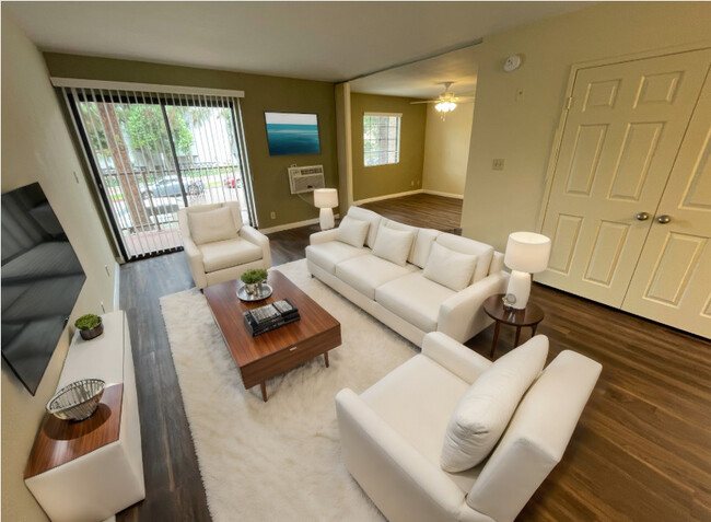 Living Room - Virtually Staged (Furniture Not Included) - 300 East Tujunga Apartments