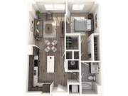 A6a 1 Bedroom, 1 Bathroom