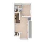 The Oak - 1 Bed, 1 Bath, Den, 878 sq. ft.