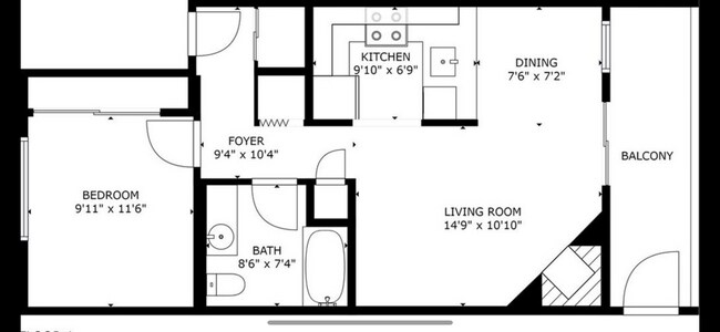 Photo - Top floor 1 bedroom condo available now!