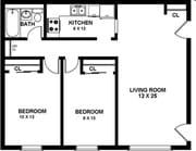 2BR/1BA