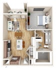 Plano de planta A3 de Ascend en McKinney North