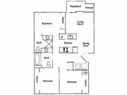 3BR/2BA