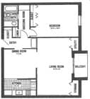 1BR/1BA