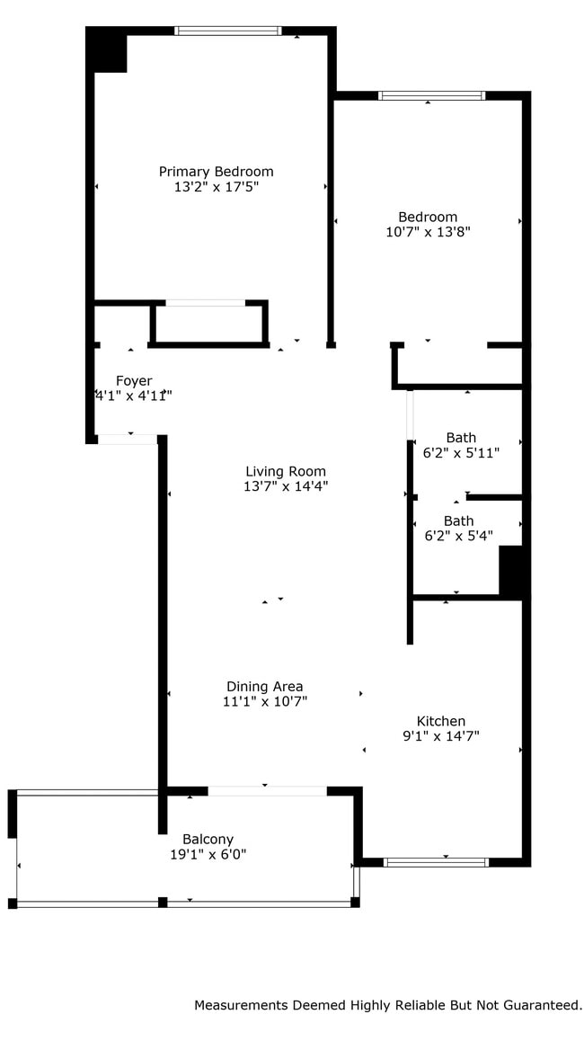 2 bedroom Floor Plan - Homestead Village Apartments