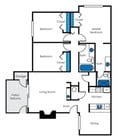3BR/2BA