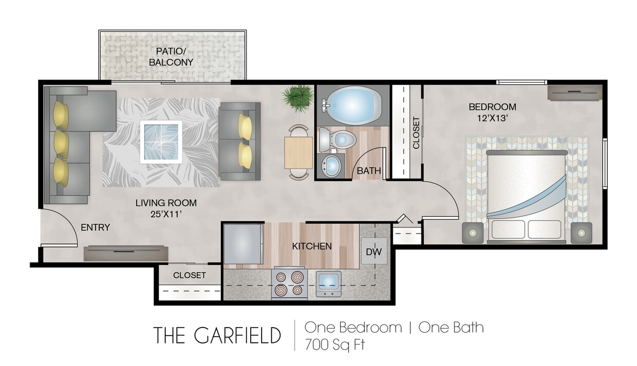 700 Square Feet - The Garfield