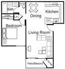 1BR/1BA