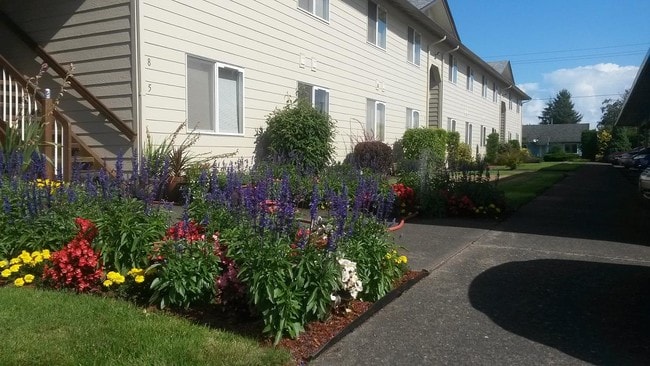 In front of Rental Office - Birch Court Apartments