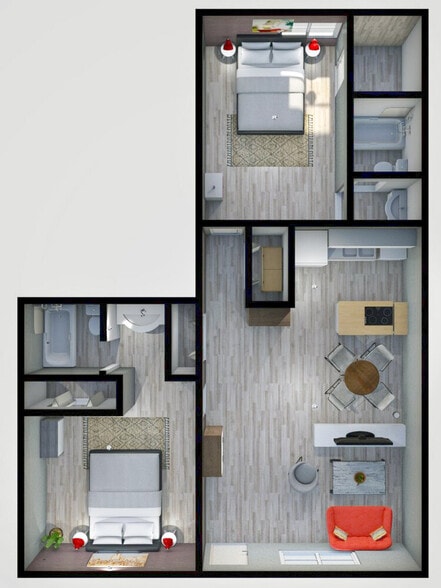 2 Master Suites