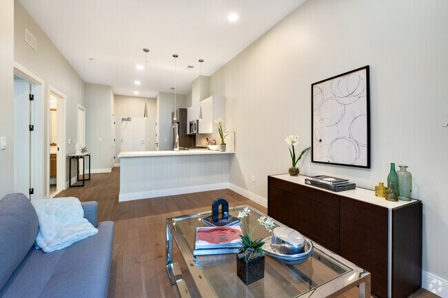 1BR, 1BA, Den - 760SF - Living Room (103,203,303)
