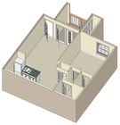 1BR/1BA