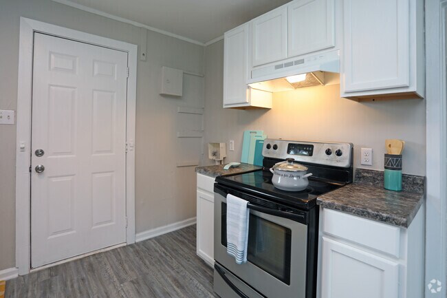 Stackable washer/dryer hookup in select units - The Villas at Park Terrace Apartments