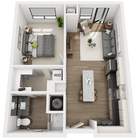 1 Bed 1 Bath - A1
