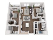 B1 floor plan Aria on the Row