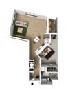 1 Bedroom Type K