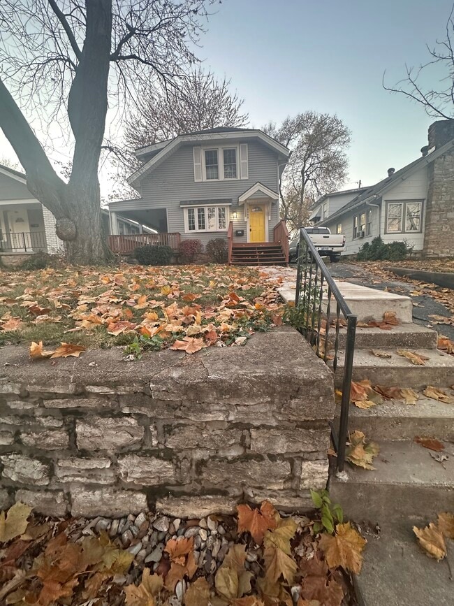 New Concrete Walkway & Railing - 4308 Francis St