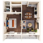 Plano 3D de Solaris 1BD