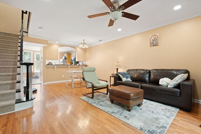 Photo - Sunlit Downing Creek townhome with private deck, open layout, and easy access to Duke, UNC, and RTP.