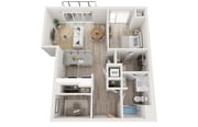 Plan B4 | 1 bedroom + den, 1 bathroom