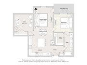 Apartamento flexible de una habitación con estudio - B1