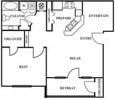 1BR/1BA