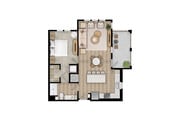 A4 - 1x1 floor plan Northhaven