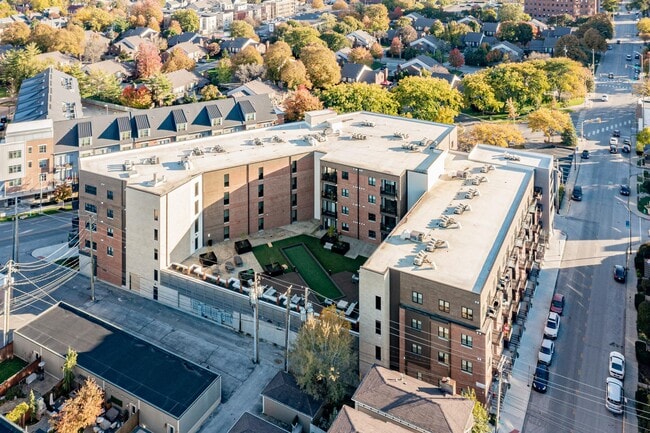 View of Building & Courtyard