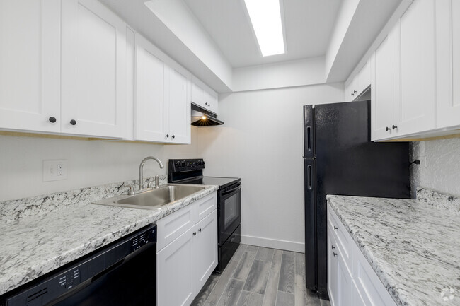 2BR, 1BA - 740SF - Kitchen - Biltmore on the Lake Apartments