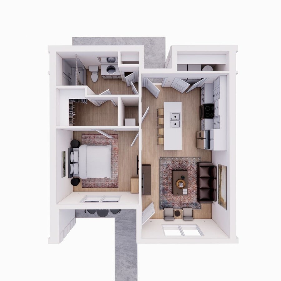 One Bedroom Bliss: Open Concept Living - One Bedroom Bliss: Open Concept Living Unit 4609-APT 11
