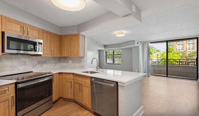 Brand new kitchens feature upgraded finishes and stainless steel appliances