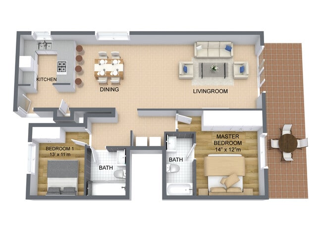 Photo - 1335 Newport Ave Unidad 205