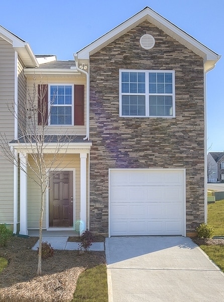 Front Elevation (End Unit) - 6115 Guildford Hill Ln Casa Adosada