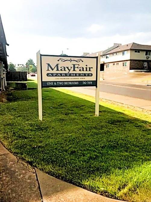 MayFair Apartments Sign