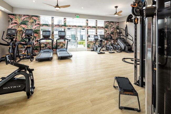 Fitness center with cardio equipment