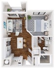 Plano de planta A1 de Ascend en Celina Hills